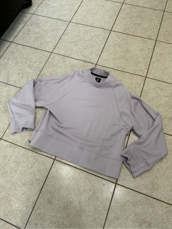 On Cloud Tops - On Cloud Pale Lavender Crewneck Sweatshirt